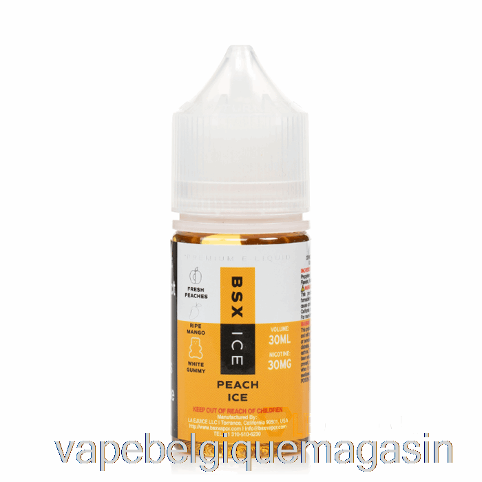 Vape Juice Pêche Glace - Série Sel Bsx - 30ml 30mg